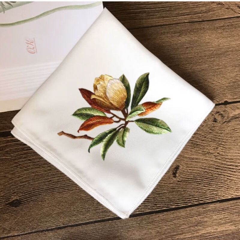 刺绣手帕套件初学者适用含工具含针法教程新手苏绣diy海棠花带工具绣