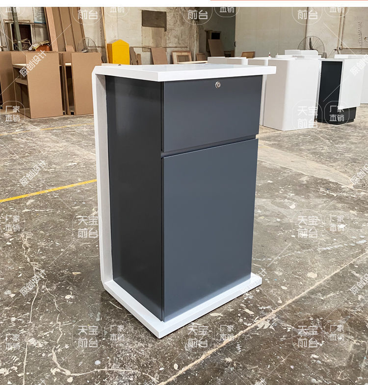 迎宾台接待台小型导购台前台单人咨询台演讲台收银吧台导诊台a款45x3