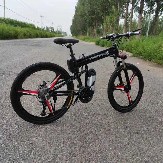 谷l咖(gulka)26寸奔驰电动26寸奔驰电动山地车锂电池助力自行车代步