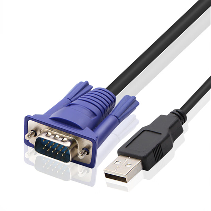 usb vga kvm切換器連接線vga kvm切換器高清視頻轉換線 5米 5米【圖片