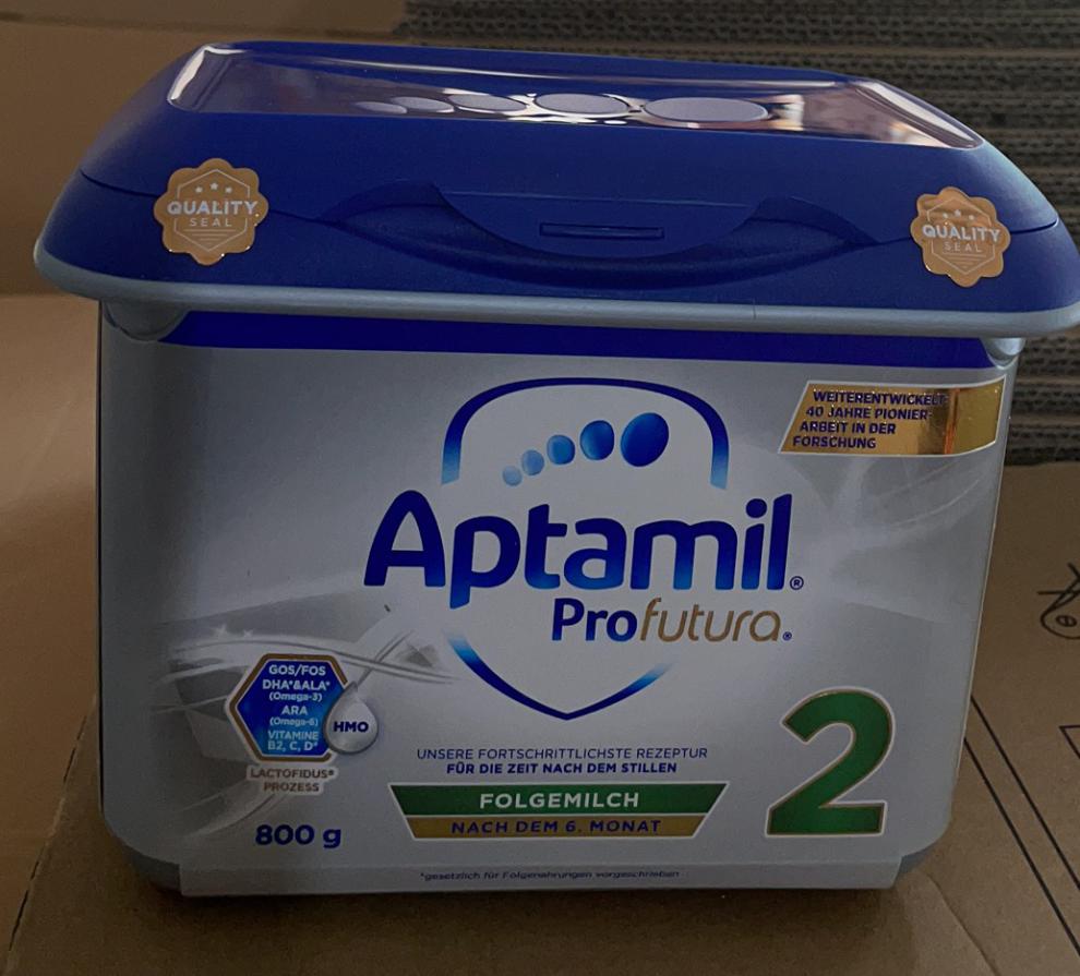 新版德国爱他美aptamil奶粉白金版2段6个月本土超市直邮视频标记800克
