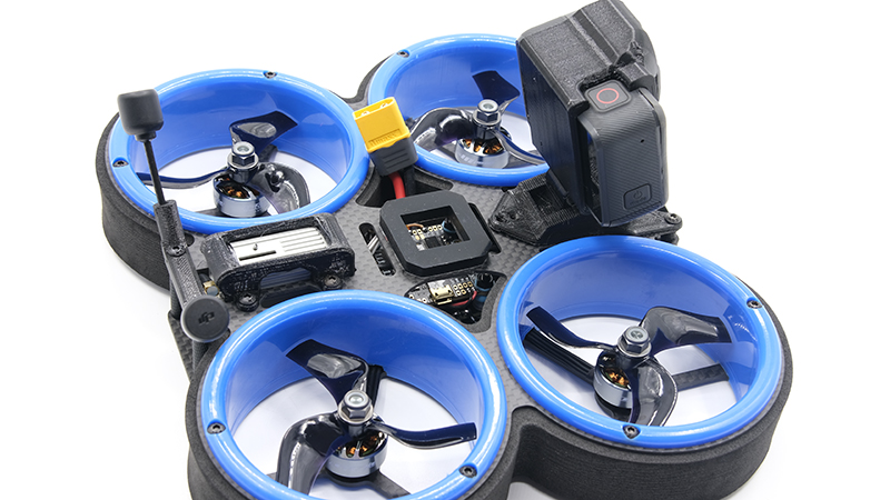 小蜜蜂hd v2碳纤维机架 室内圈圈机高清数字图传 涵道航拍穿越机3寸