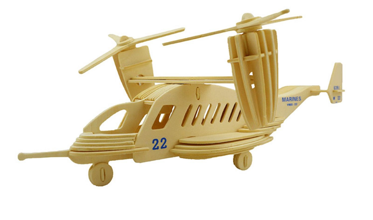 拼装木质飞机航模木质手工3d拼图玩具仿真模型男孩 深灰色 me-109战斗