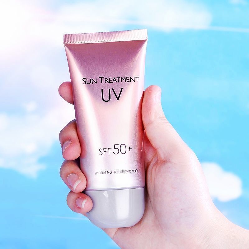 花萃肌密采洁防晒霜spf50防晒美白防晒霜50倍防水防汗隔离防紫i外线