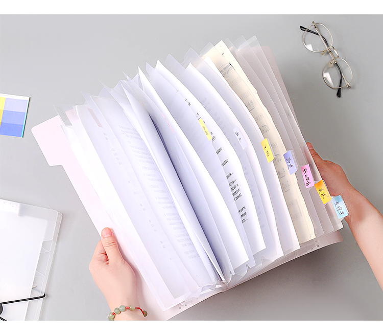 a4文件夹多层学生用透明插页可爱韩国试卷整理学生高中书夹子分类试卷