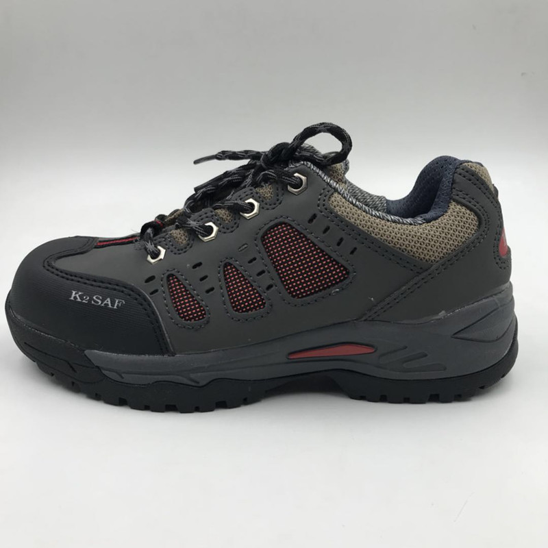 出口韩国k2劳保鞋工作鞋男矮透气轻便防砸耐磨秋季安全鞋定制款灰色矮