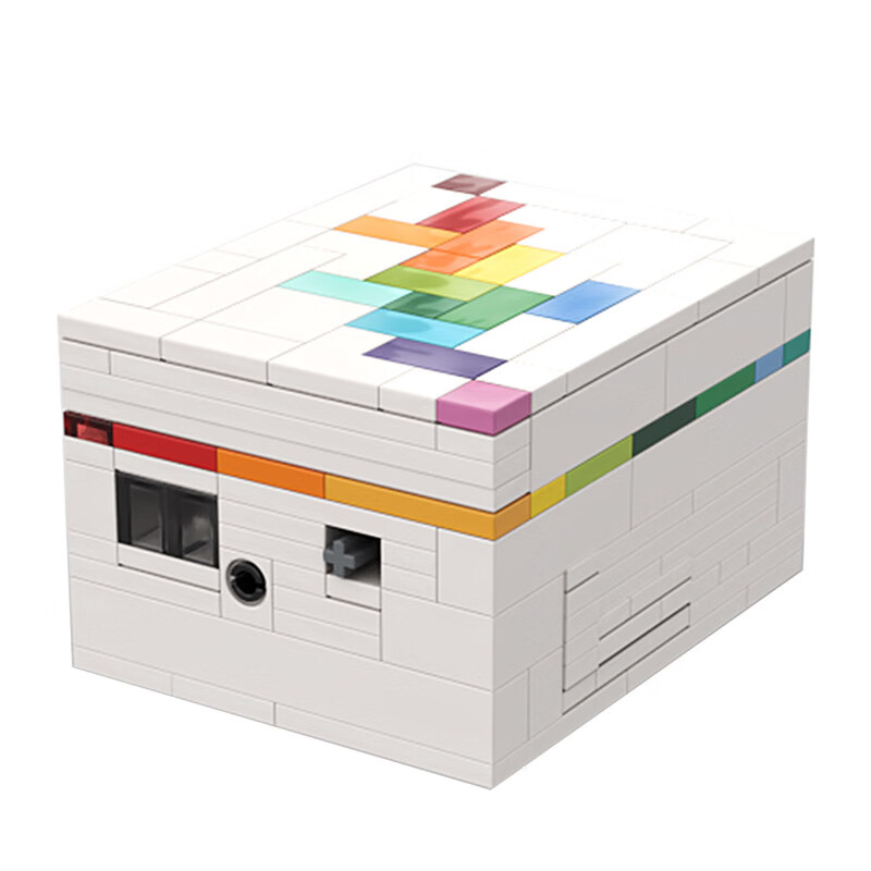 彩虹之路兼容高解密盒moc七彩魔盒解密盒积木解谜解压玩具礼物新年