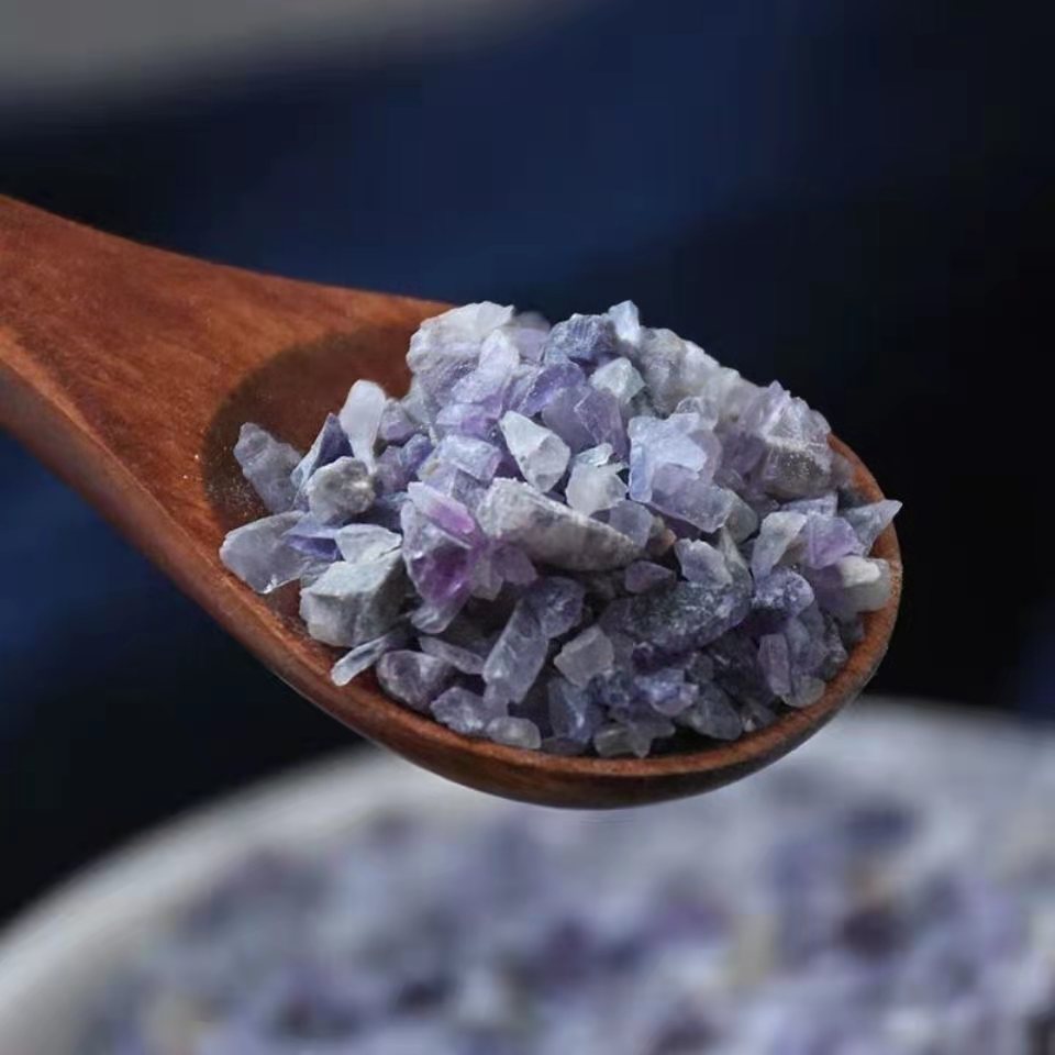 矿石类中草药原材料紫石英紫英石紫萤石非玥紫石英1000g