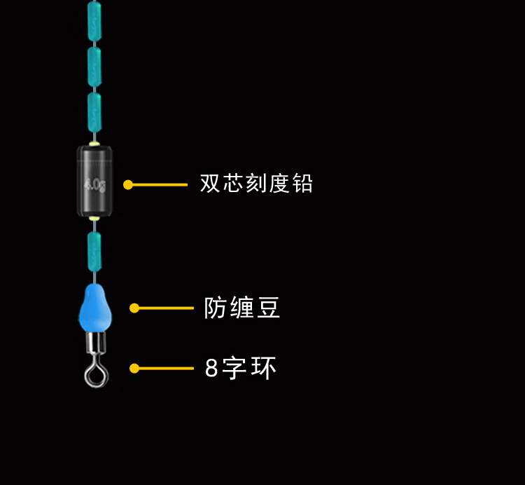 單鉤通線線組全套pe大力馬主線組綁成品雙鉤綁好釣魚主線青魚草魚強