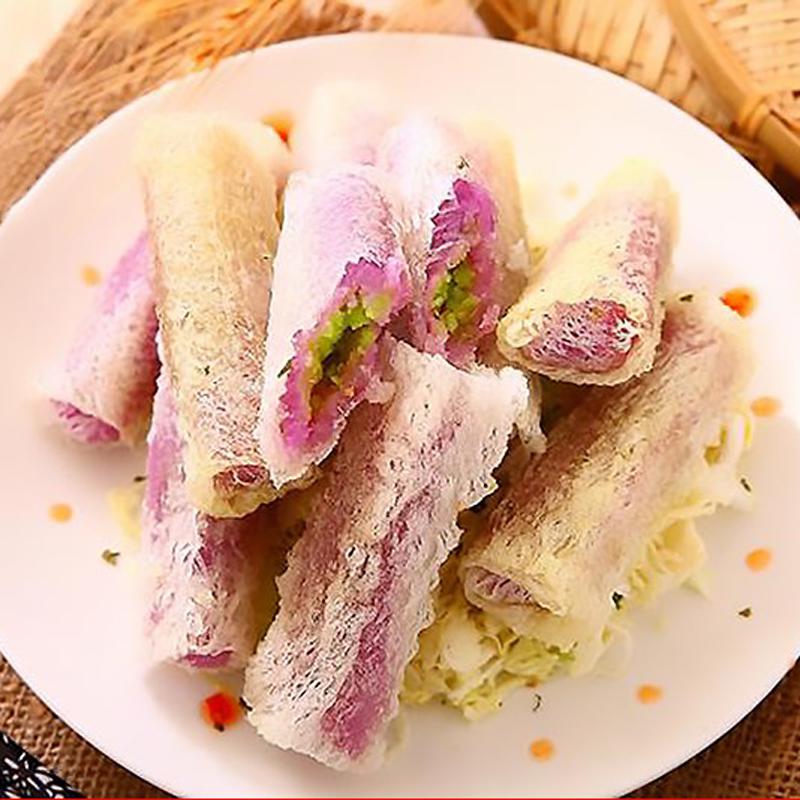 网皮薄饼200g黄色网状卷饼皮薄饼皮越南特色网红丝网皮米网春卷皮越南