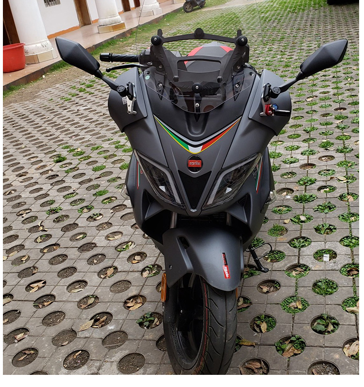 阿普利亚srmax250/300摩托车改装后视镜前移套件座码可折叠反光镜