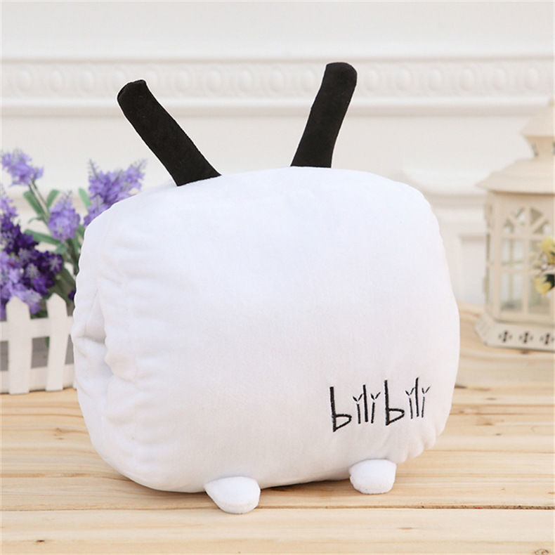 bilibili哔哩哔哩周边小电视抱枕b站毛绒玩具靠垫生日礼物批发2327手