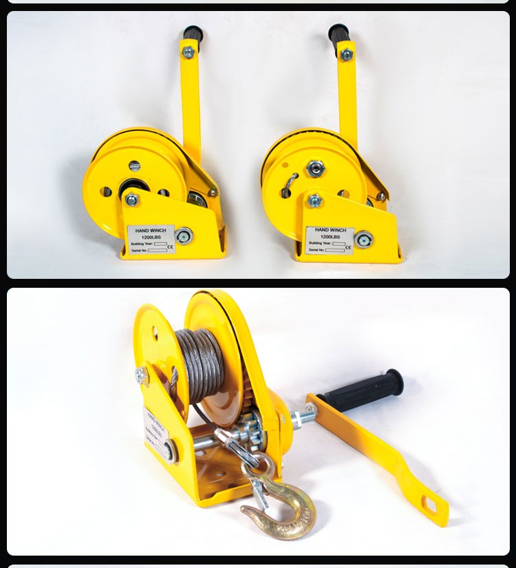 手动绞盘双向自锁式手摇卷扬机家用牵引葫芦小型家用绞车起重机升降吊