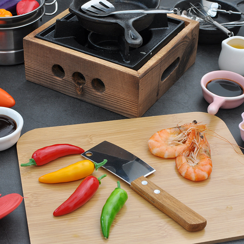 小小世界迷你厨房迷你厨房真煮全套儿童食玩做饭工具小厨具玩具套装可