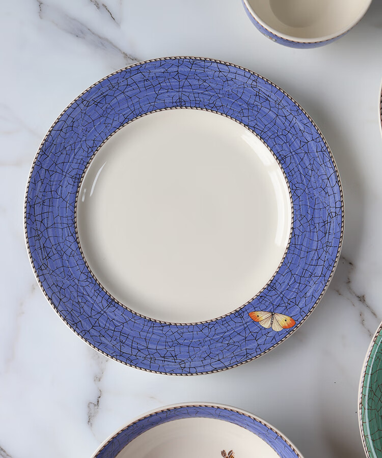 现货英国wedgwood盘子莎拉花园陶瓷餐具米饭沙拉面汤盘盘子34cm三明治