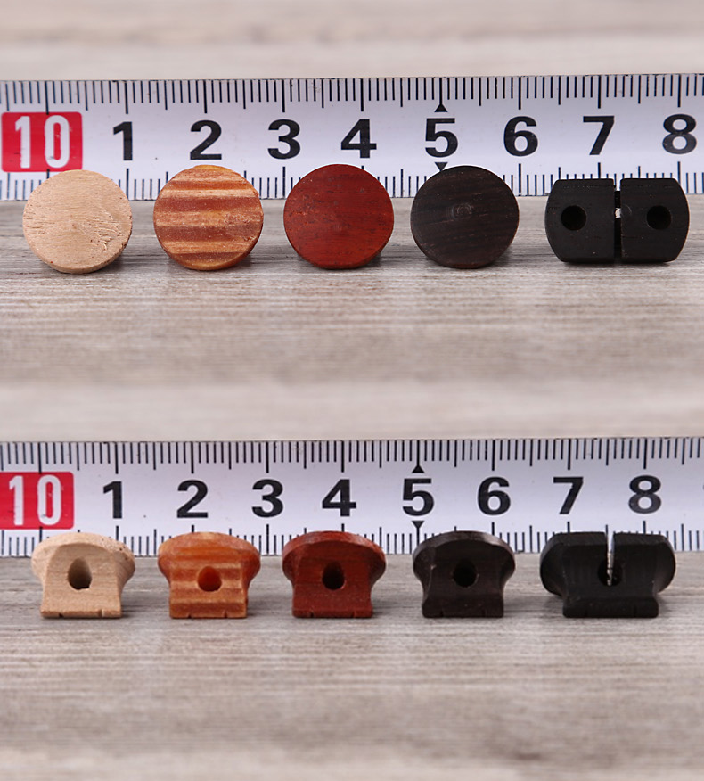 玄鹤二胡琴码二胡配件码子老松节/乌木/紫檀/色木二胡码 色木码5个 内