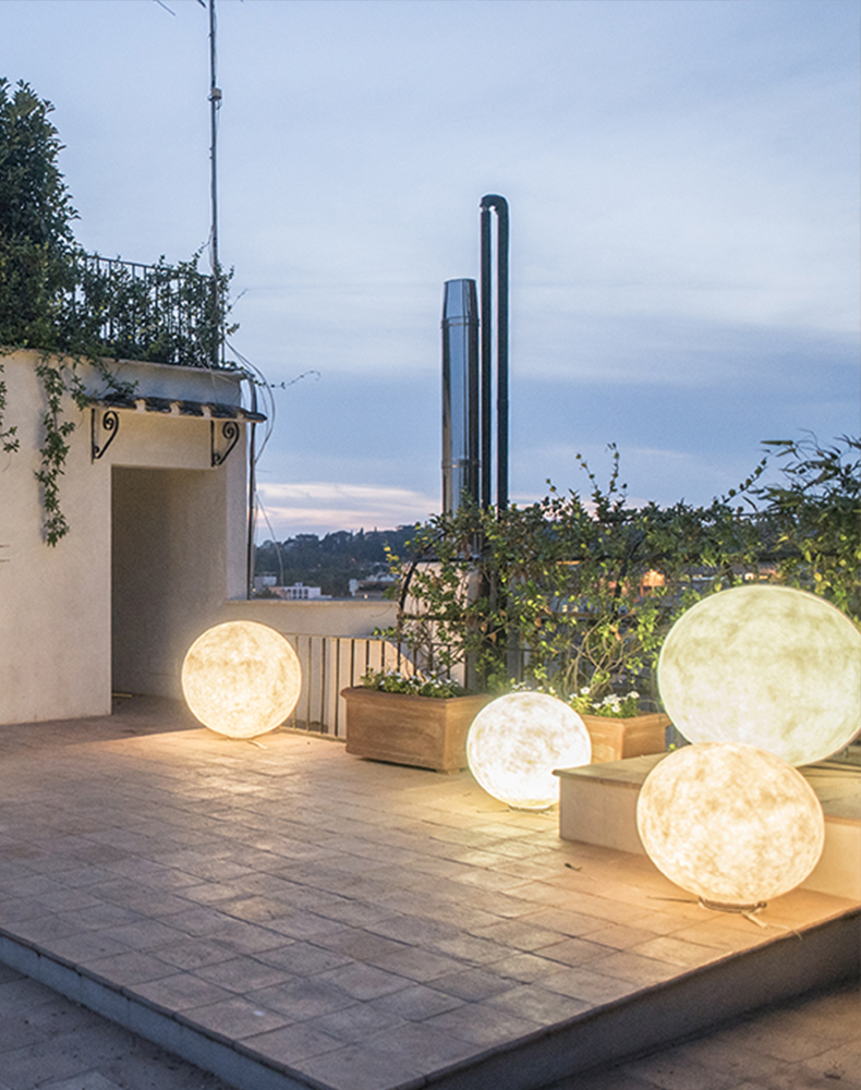 月球灯台灯户外防水花园草坪月亮个性创意工装奶茶店庭院落地灯具