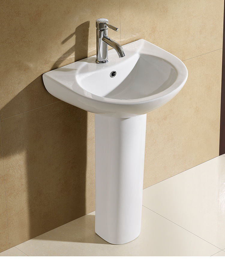目赖美标立柱盆立柱洗手盆家用柱盆洗脸盆陶瓷柱式阳台洗面盆台盆定制
