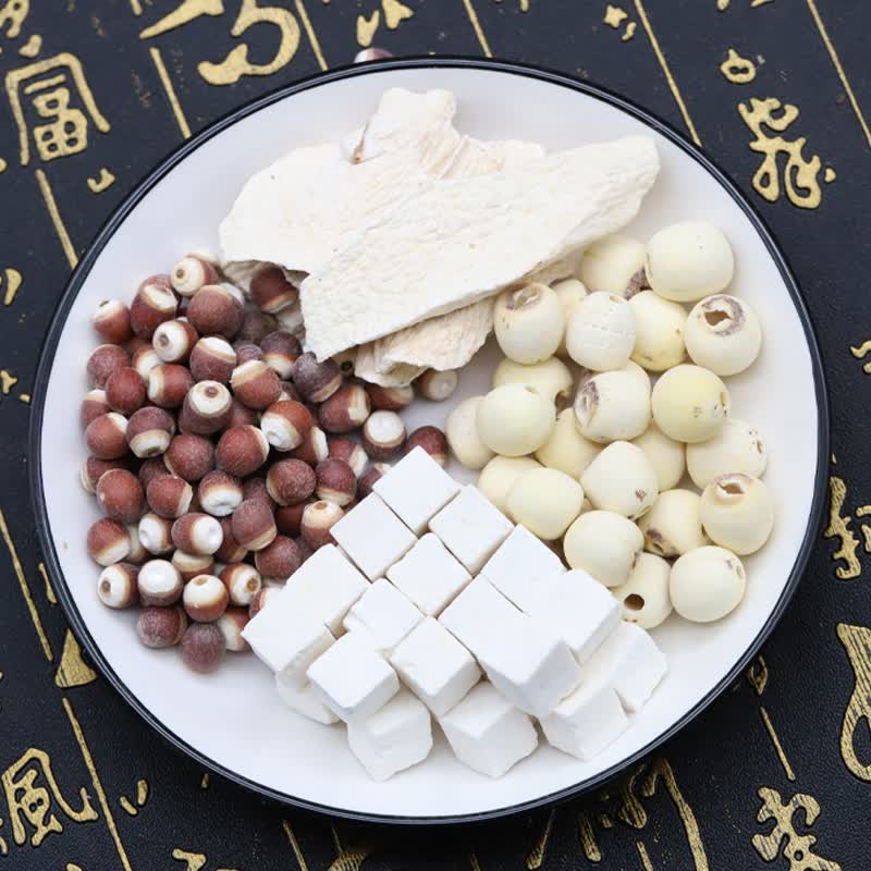 同仁堂莲子芡实山药茯苓四神汤小儿儿童煲汤材料小包装可搭配黄芪4