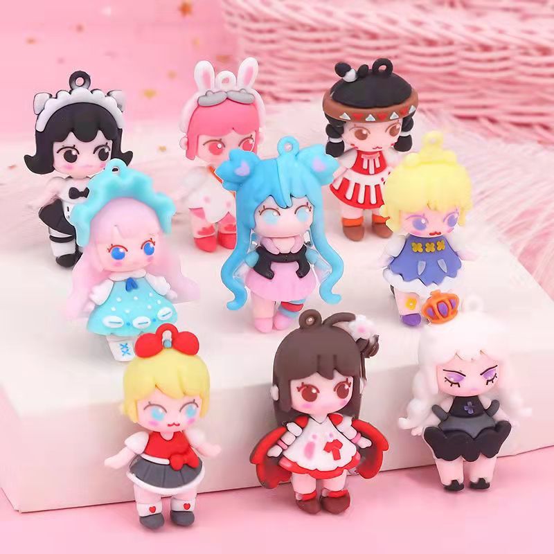 《暑假期》小孩动手玩具24盒迷你世界少女团盲盒儿童女孩卡通公仔学生