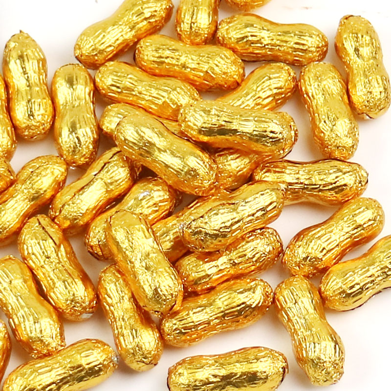 金币金元宝金条花生巧克力散装500烘焙生日蛋糕装饰年货首图五种混装