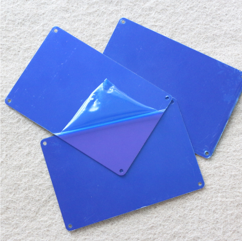 蓝色氧化铝 空白铝板 激光打标材料 阳极铝 机器设备标牌警示牌骏荣