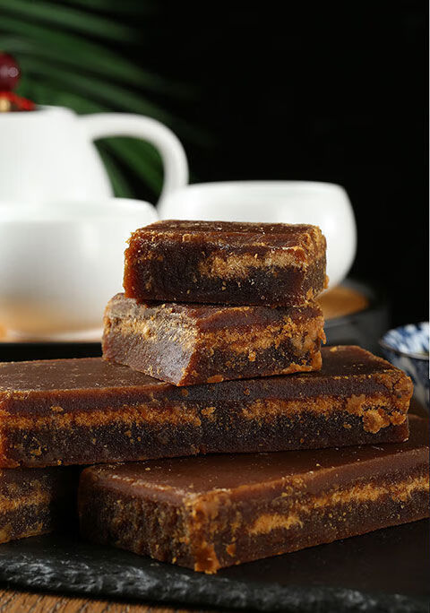 沙拉酱广西红糖土红糖农家纯黑糖手工纯正古法老红糖块粉甘蔗糖散装老