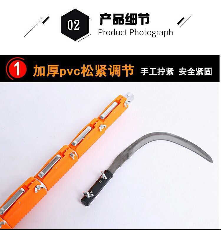 采缇全新铝合金槟榔杆伸缩杆摘果杆椰子杆铝合金收缩杆6米15米槟榔杆