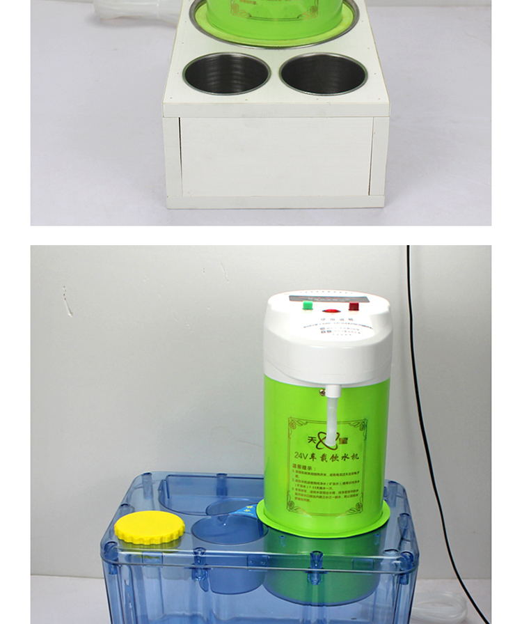 定制车载饮水机24v全自动上水大货车车载饮水机24v 圆柱形智能热水器