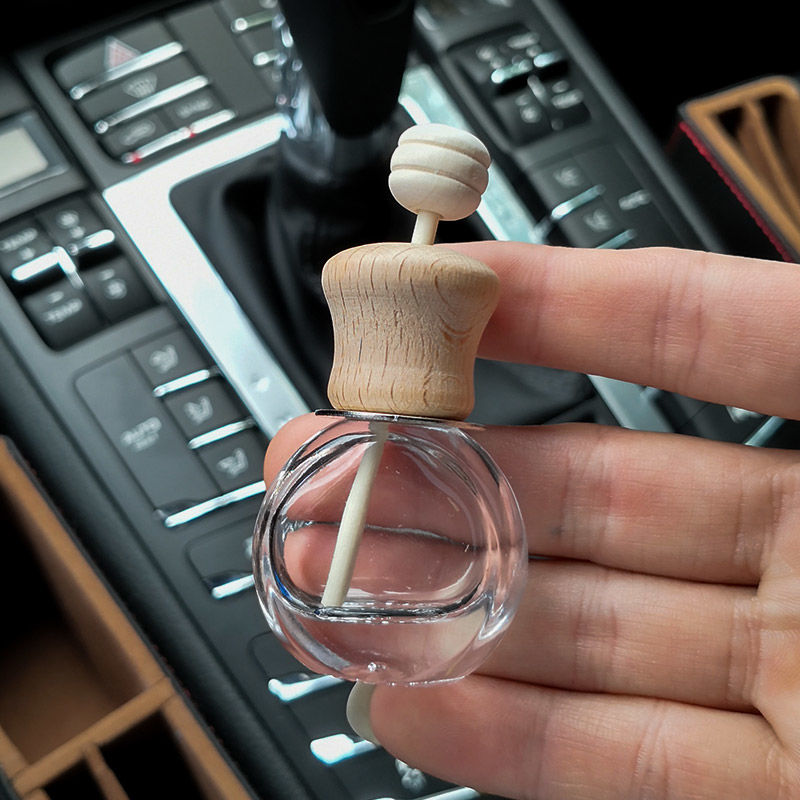 摆件空调香水空瓶车内香薰夹可爱车饰品空瓶无香水扁圆型车载香水瓶