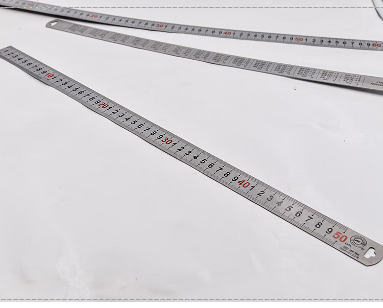 钢直尺30mm刻尺具不锈钢直角刻尺加宽加厚公制学生大号钢板尺长城钢