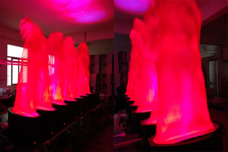 led仿真火焰灯 led仿真火焰灯电子遥控变色篝火晚会大火盆广场舞台