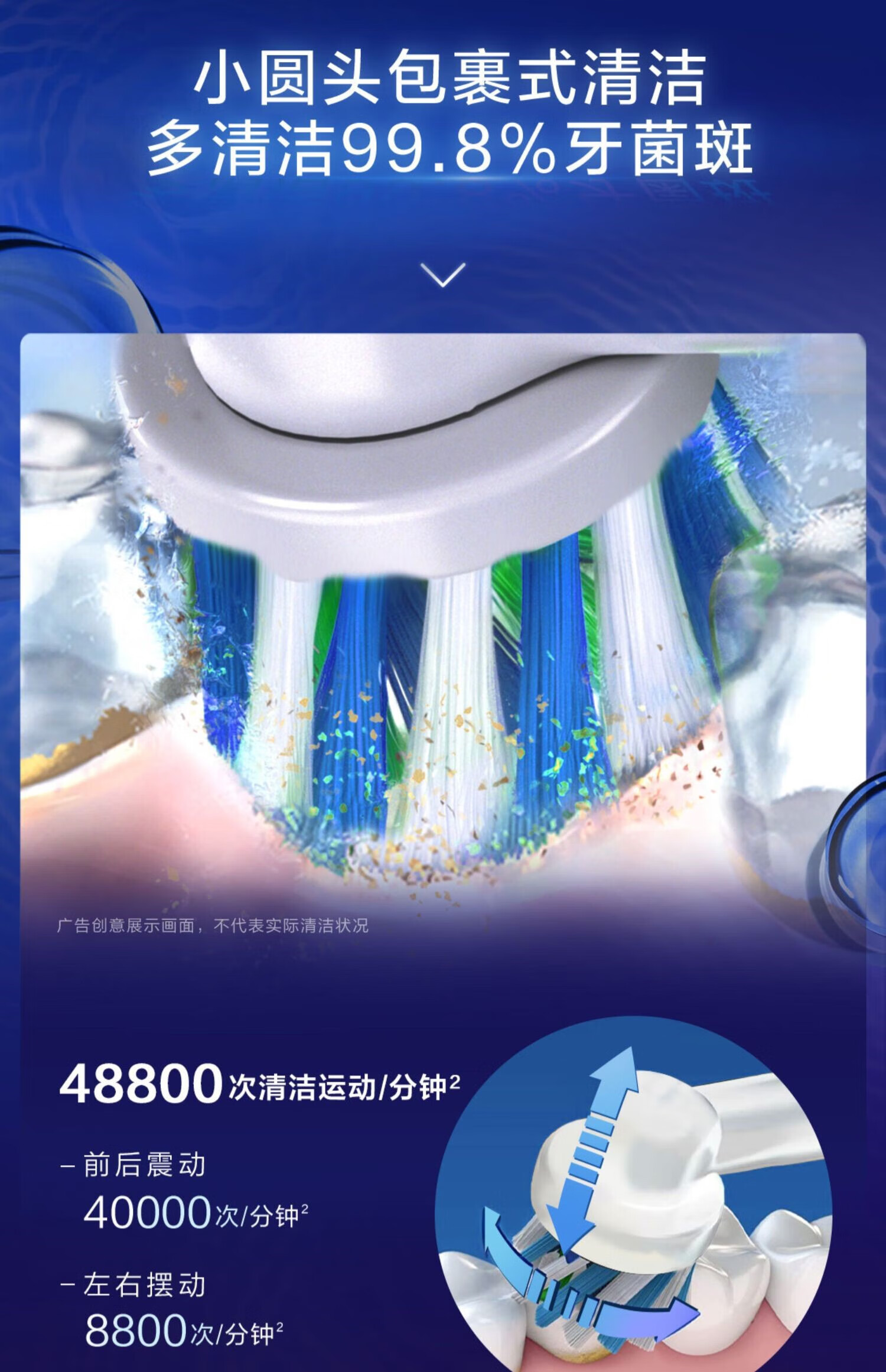 欧乐b(oral-b) 【张艺兴同款】电动牙刷pro上市深洁柔护小白刷 pro2白