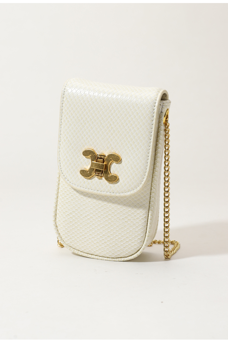 jacd感小香风手机包质感蜥蜴纹迷你小包包2022新款流行包包玫红色现货