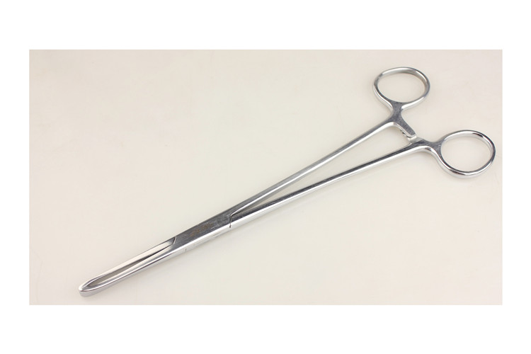 上海医疗器械厂 jz 金钟妇产科手术器械 医用 组织钳 子宫夹持钳 皮钳