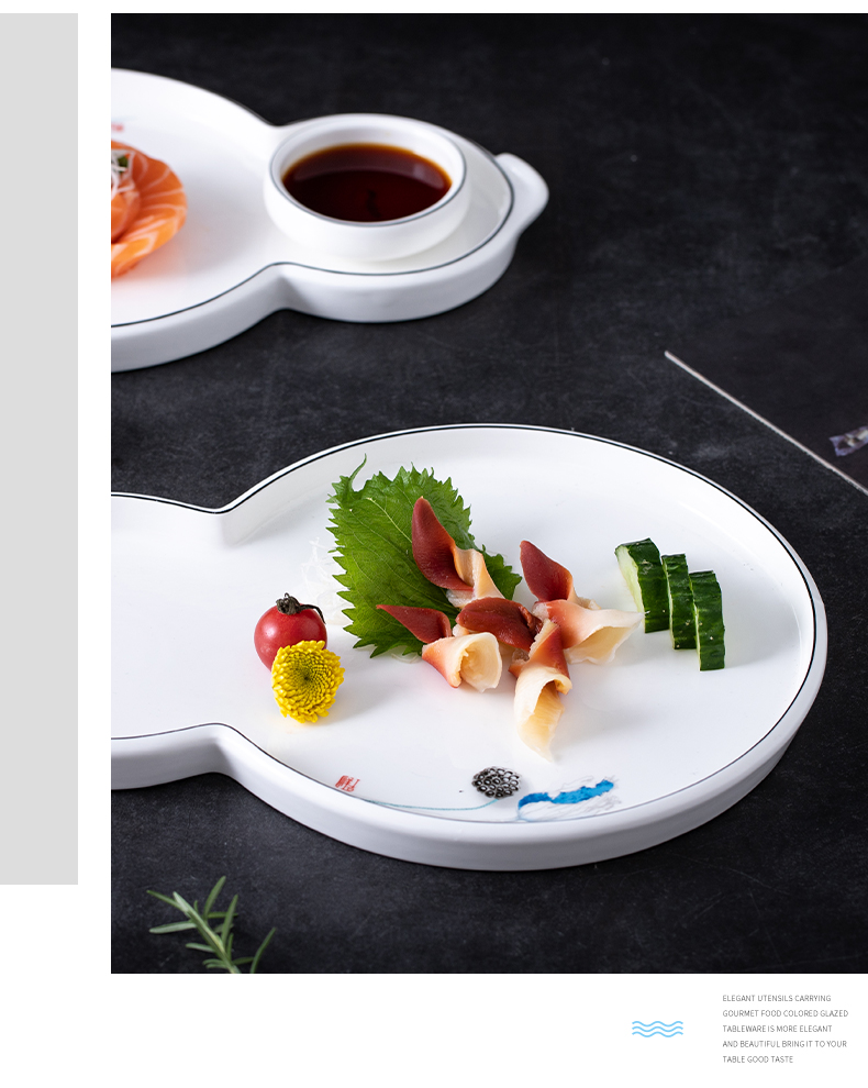 汤盘家用创意凉菜冷菜盘私房菜大董意境菜创意餐具摆盘菜盘网红汤盘子
