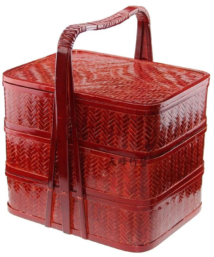 创意食盒提篮 多层 中式 酒店餐盒手提大容量食盒提篮多层中式大容量