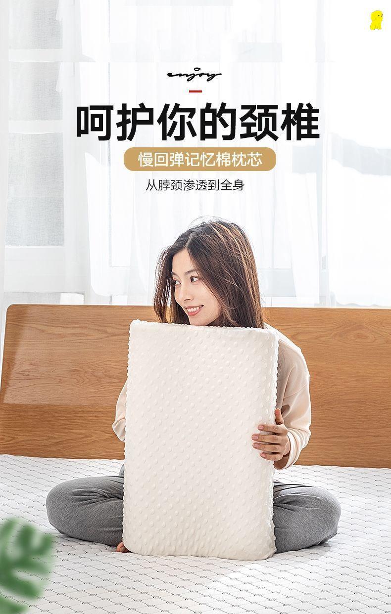 防落枕枕头防打呼噜枕头防落枕神器不塌陷不变形一只装枕芯带枕套单人