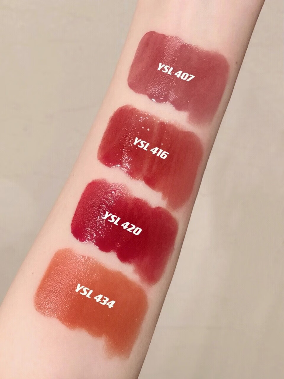 圣罗兰ysl黑管水光镜面唇釉 哑光 水光416#烂番茄现货当天发【图片