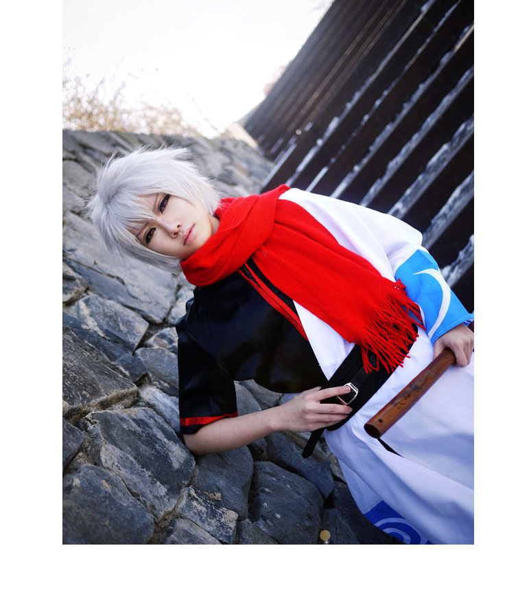 支持鸿星尔克银魂cos坂田银时银桑cosplay服装动漫衣服现货假发洞爷