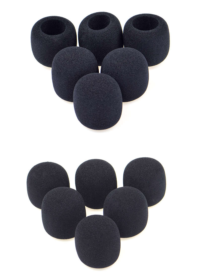 唱歌咪罩手机麦克风话筒套k歌直播海绵防喷套加厚防风咪棉可水洗3个装