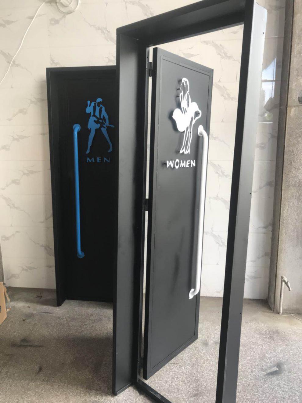 厕所门卫生间门集装箱门铁门工业风咖啡厅酒吧餐厅洗手间厨房门 200*