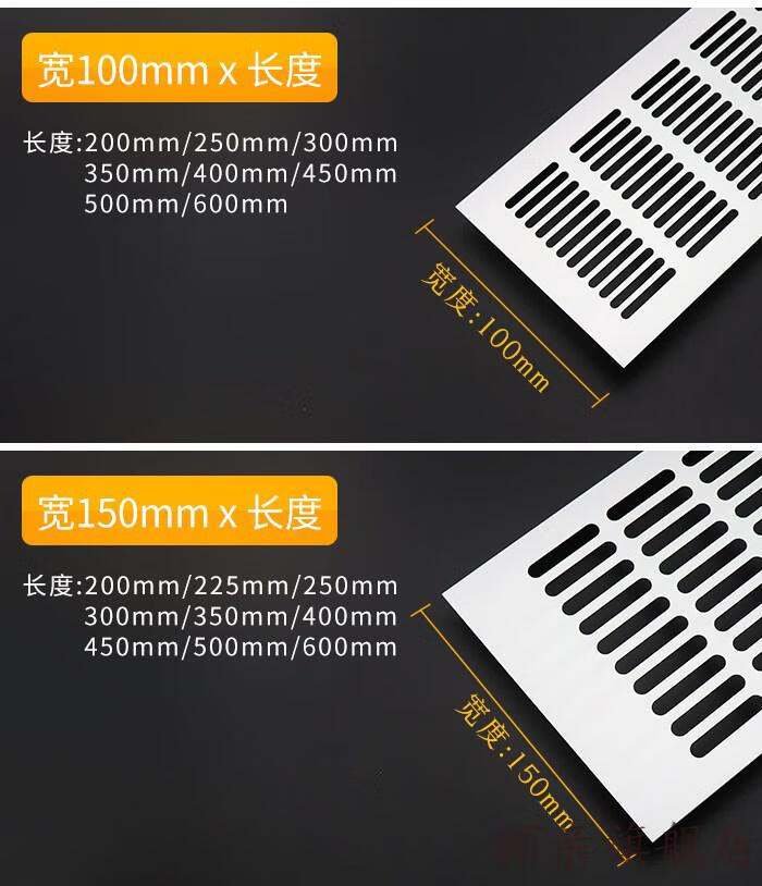 煤气灶柜门孔排气格栅厨房柜门柜子透气孔排气盖孔盖橱柜门装饰盖装饰