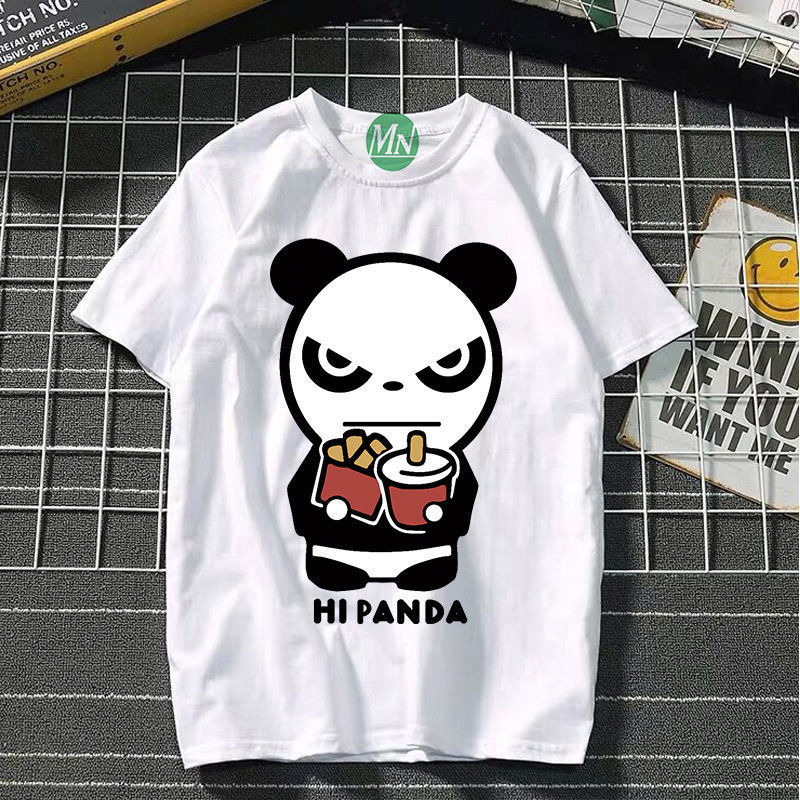 暴击熊服饰黑体熊猫panda熊猫短袖 夏季新款熊猫t恤精神小伙短袖男大