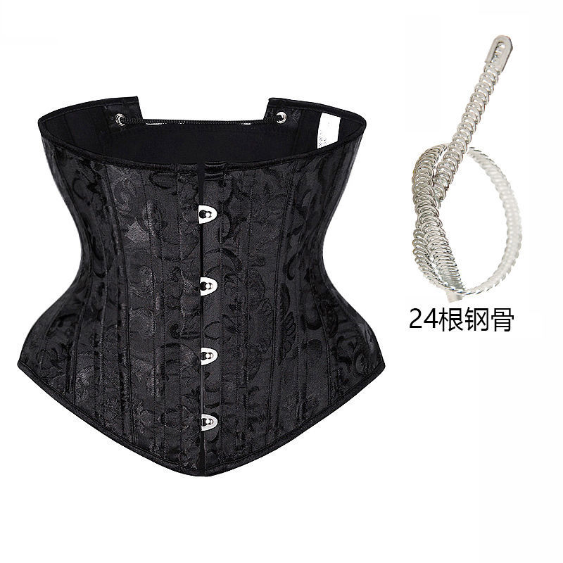 24钢骨宫廷束腰带马甲塑身腰封腰夹后系带宫廷束身衣女紧收腹束腰