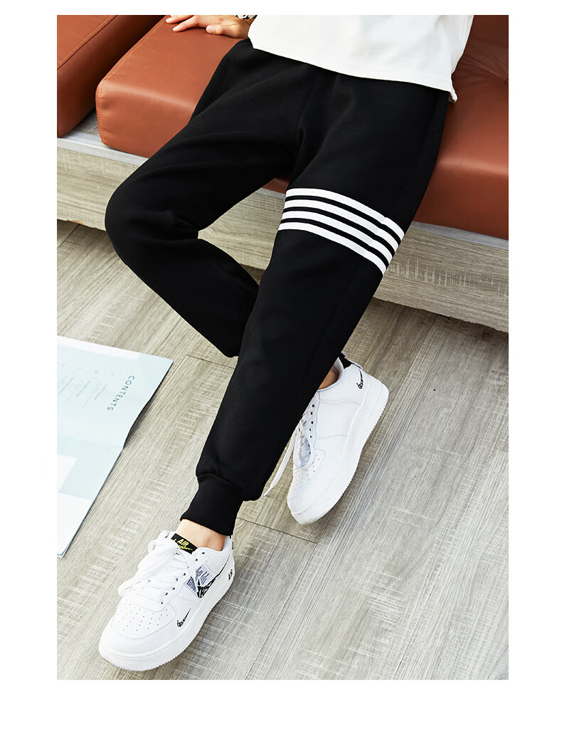 2022魅客儿童冬季运动裤冬天加绒加厚保暖中大童女童裤子外穿男童长裤