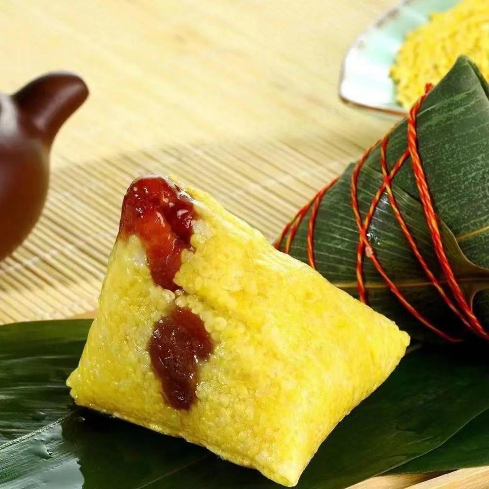 北方大黄米网红粽子糯米粽手工蜜枣豆沙黑米粽甜粽子八宝粽农家黑米粽