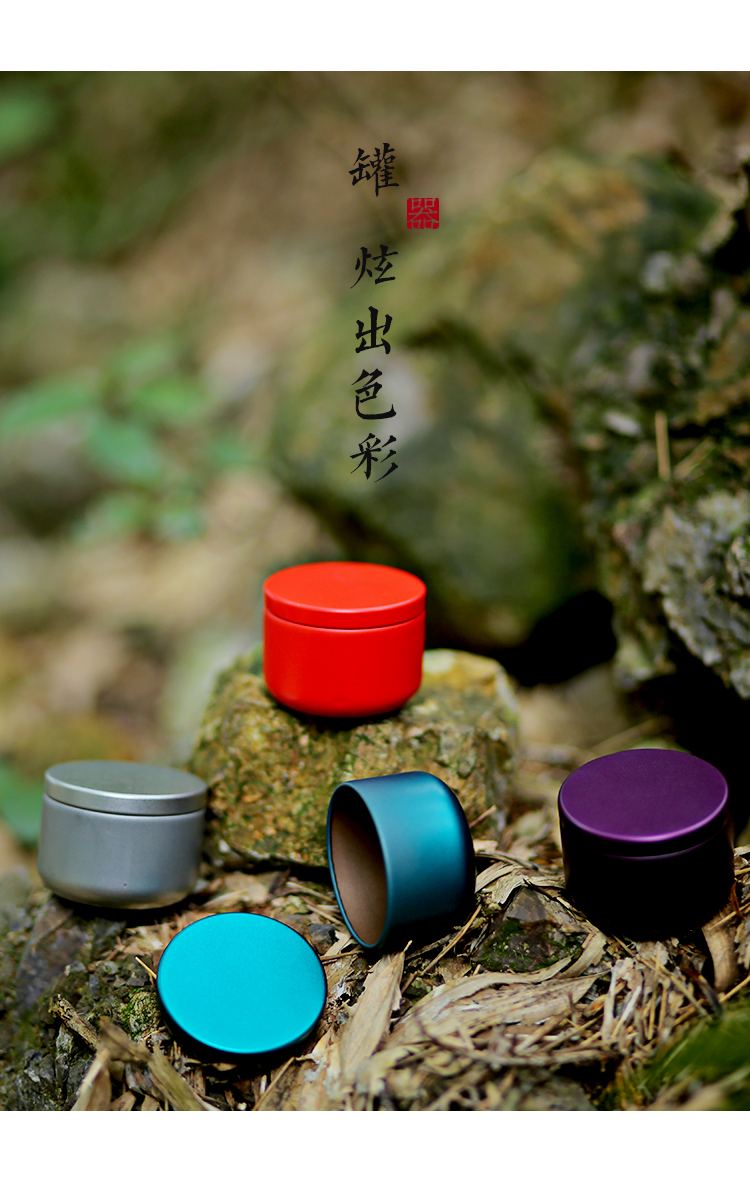 茶叶罐便携小茶叶罐便携小出差便携茶叶罐铁罐小号空罐小罐茶迷你密封