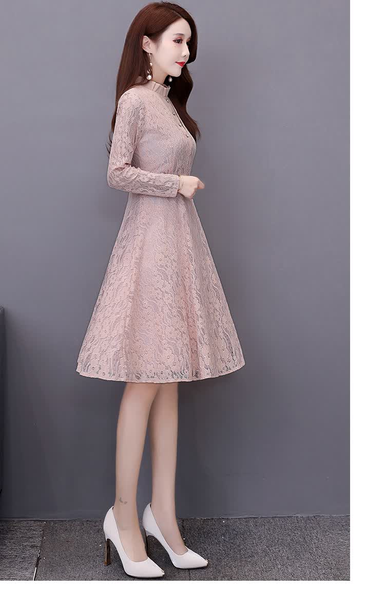 连衣裙秋冬加绒加厚黑色减龄显瘦内搭秋冬2021新款女时尚连衣裙冬款