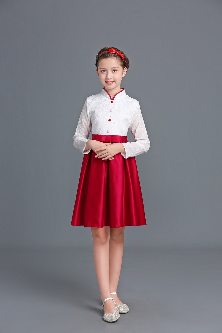 blced学生朗诵表演服装大合唱演出服中小学生儿童诗歌朗诵服主持人